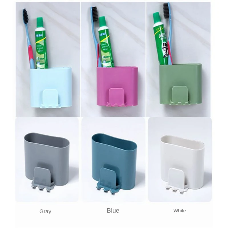 Multifunction Wall Mounted Toothbrush Holder Toothpaste Storage Rack Shaver Stand Tooth Brush Dispenser Bathroom Organizer | Дом и сад