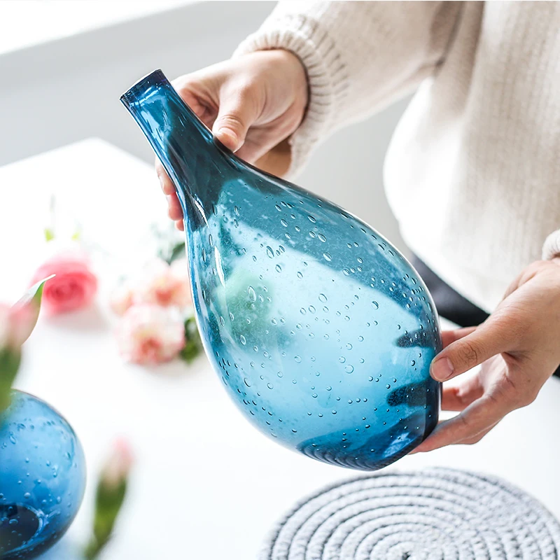 Стеклянная ваза домашний декор украшение для комнаты Хрустальный цветочный