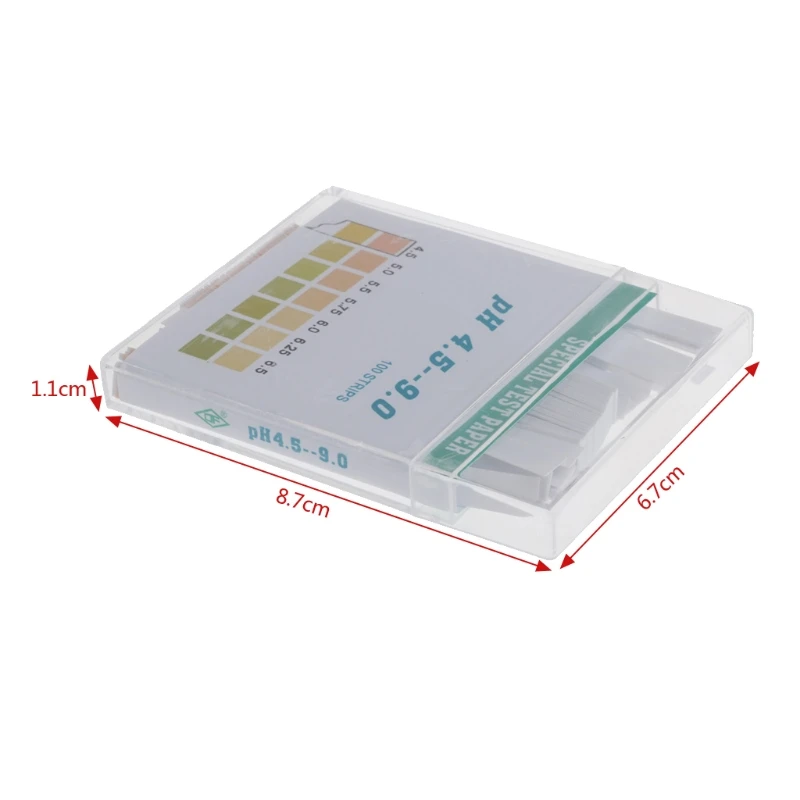 

100 Strip 4.5-9 PH Alkaline Acid Indicator Paper Water Saliva Litmus Testing Kit