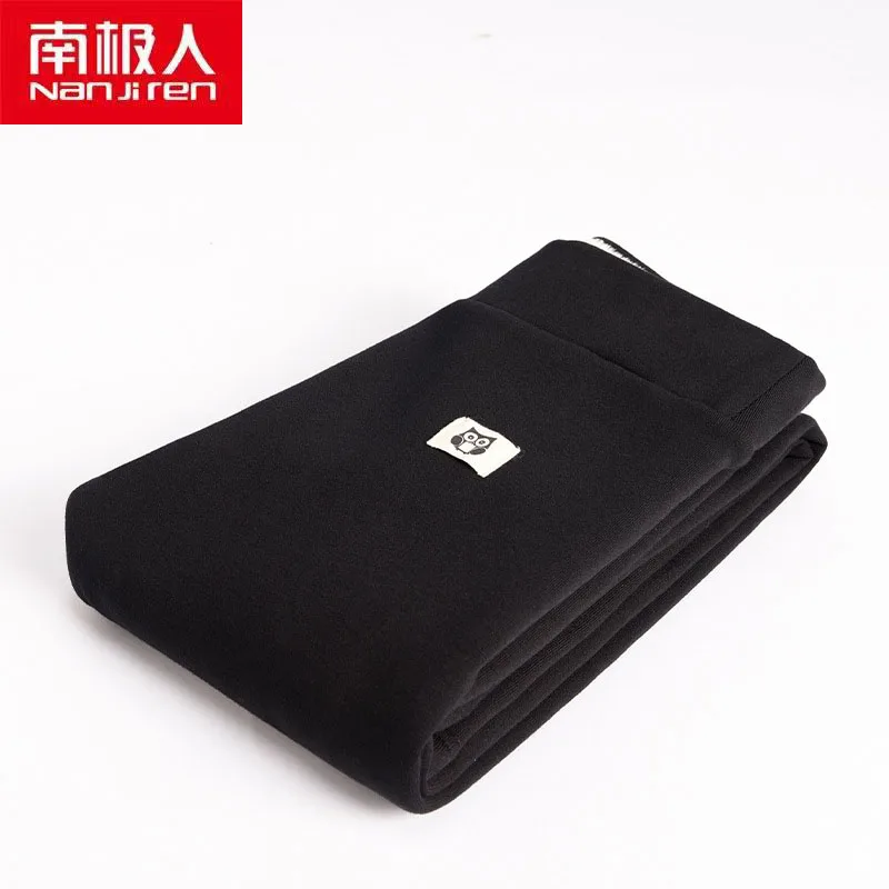 

Nanjiren Women Clothing Women Full Length Pants Solid Color Casual Flat Cotton Spandex Warm Thick Pencil Pants For Ladies