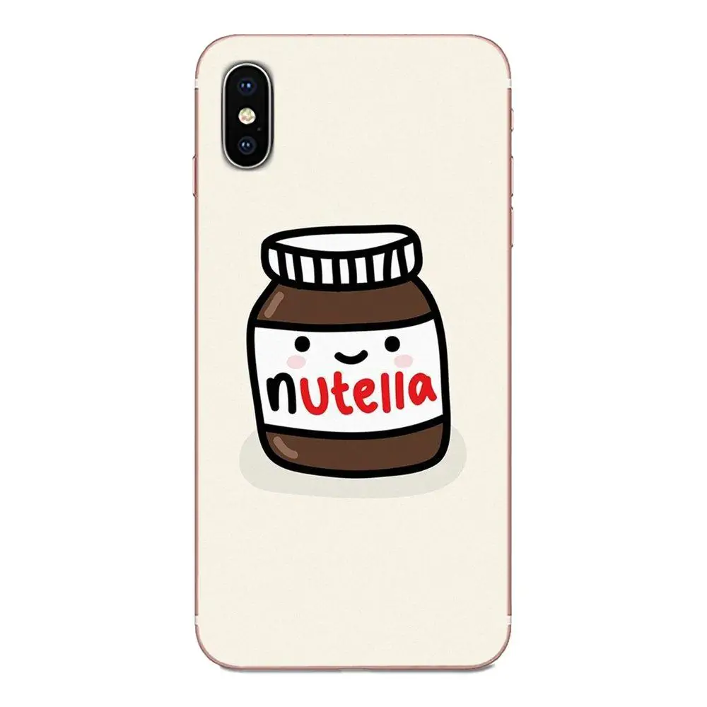 Мягкий узор шоколад Еда Tumblr Nutella для Galaxy Alpha Note 10 Pro A10 A20 A20E A30 A40 A50 A60 A70 A80 A90 M10 M20 M30 M40 |