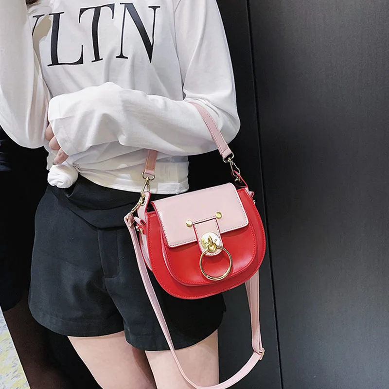 Женская сумка через плечо модная седельная сумки с ручками для девочек высокое