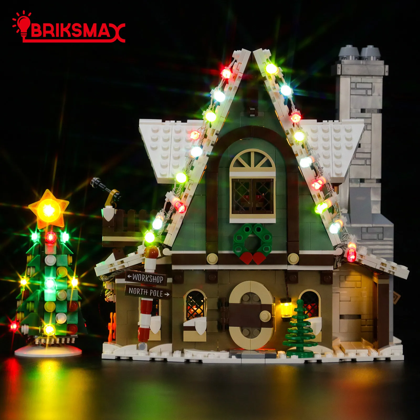Комплект со светодиодсветильник кой BriksMax для 10275 креативного клубного дома Elf без