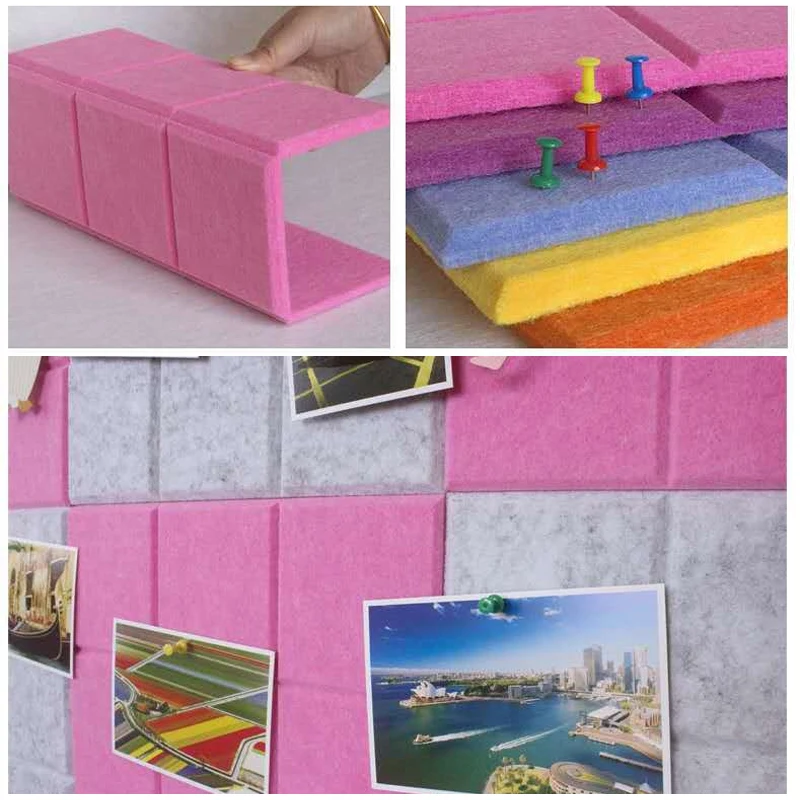 Войлочная доска в скандинавском стиле 30*30 см для сообщений домашний декор