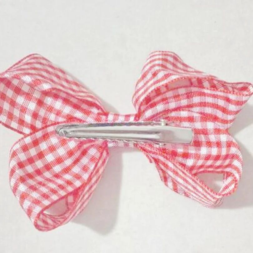 Клетчатый плед с заколки бантами для волос эластичной лентой Галстуки девочек