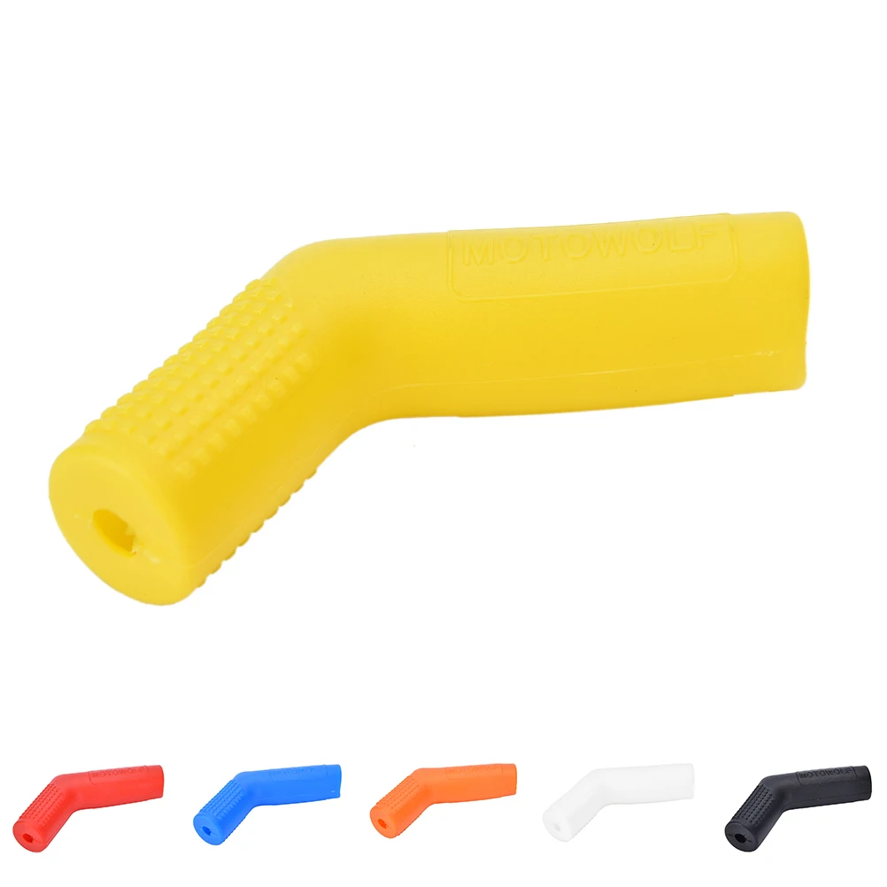 

Rubber Clips Shift Sock Motorcycle Gear Shoe Protector - Sport Bike Accessory black Fits shifters up to 3/4" wide and 2" long