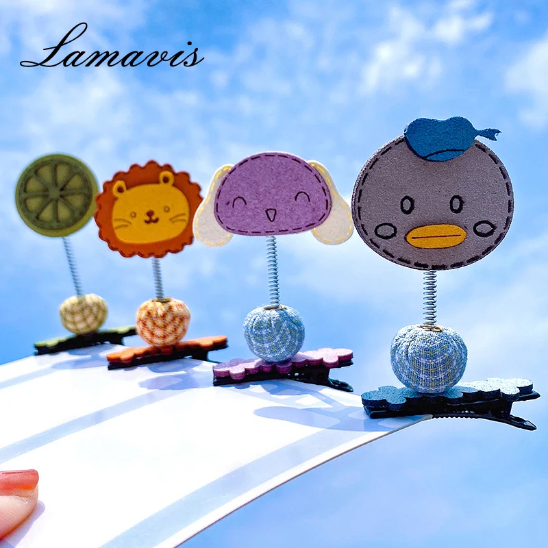 

Children'S Cartoon Hairpin Little Girl Cute Hairpin Female Baby Top Clip Headdress Girl Hair Accessory Small Clip