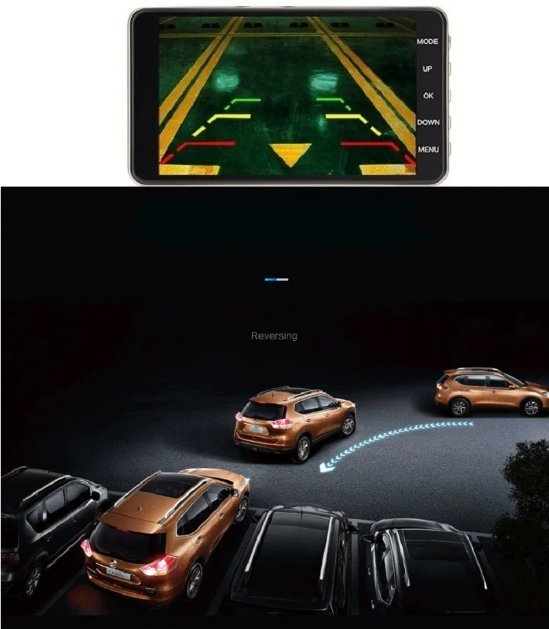 Видеорегистратор Автомобильный видеорегистратор камера Full HD 1080P 1296P двойной