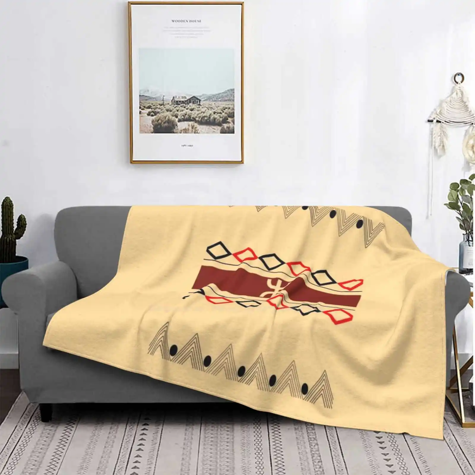 

Manta fina и ligera для детей, manta de Display de berberbere, supersuave y carlida, с letras de Tifinagh