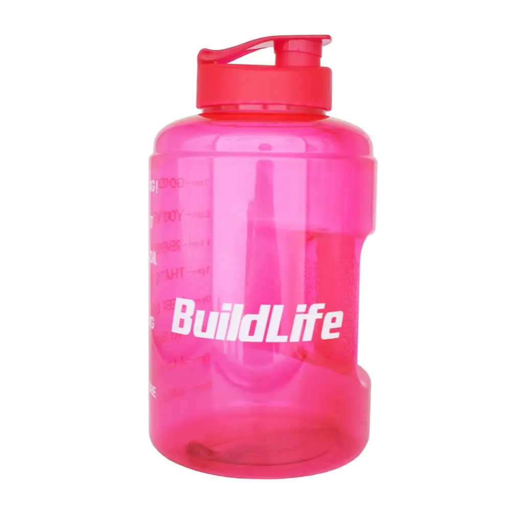 Whole Pink Buildlife 3.8L с широким горлышком 1 галлон бутылка для питьевой воды BPA бесплатно обучение большой емкости чайник для наружного кемпинга чайник кружка - Цвет: Whole Pink