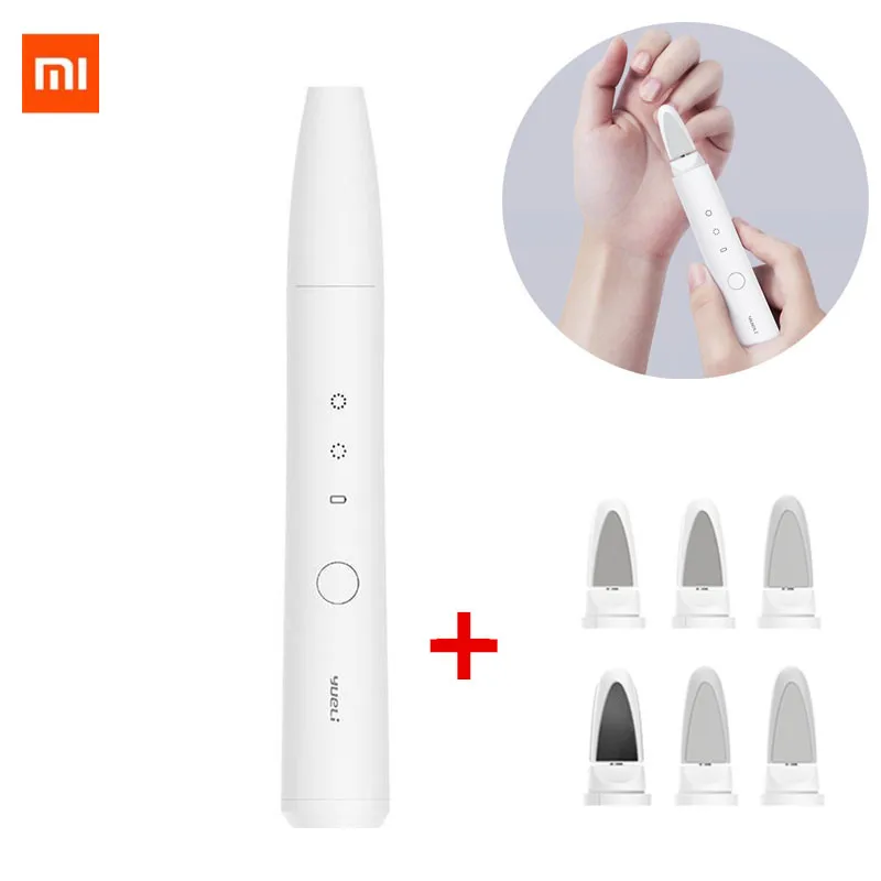 Электрический триммер для ногтей Xiaomi mijia yueli, электрическая машинка для стрижки ногтей, резак для триммера, маникюра, педикюра