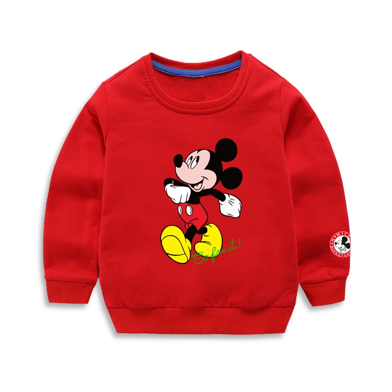 

Autumn Kids Clothes Mickey Mouse Printed Sweatshirt Teenagers Boys Sport Tops Spring Little Children Outfits Children Costume