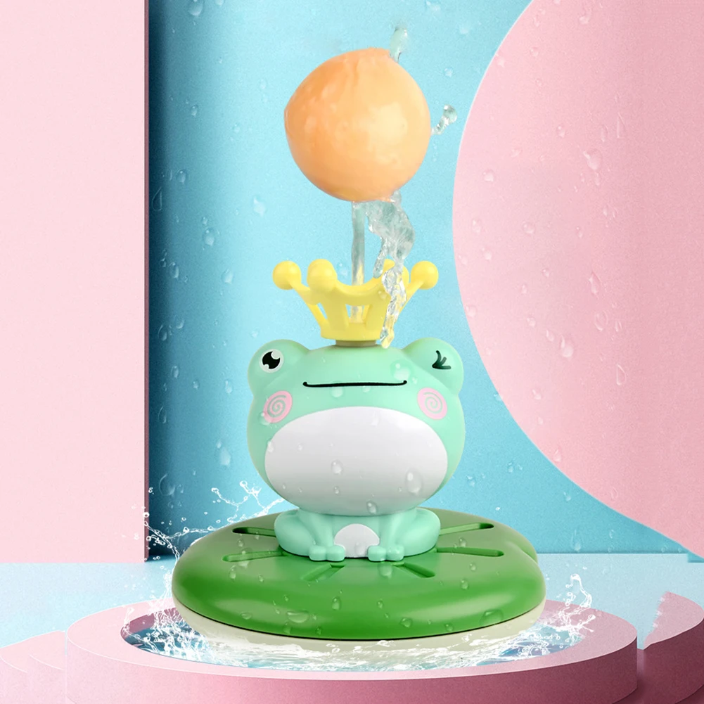 

Электрическая вращающаяся лягушка, Игрушки для ванны, детский спринклер для ванны, игрушка для душа, спринклеры, принадлежности для украшен...