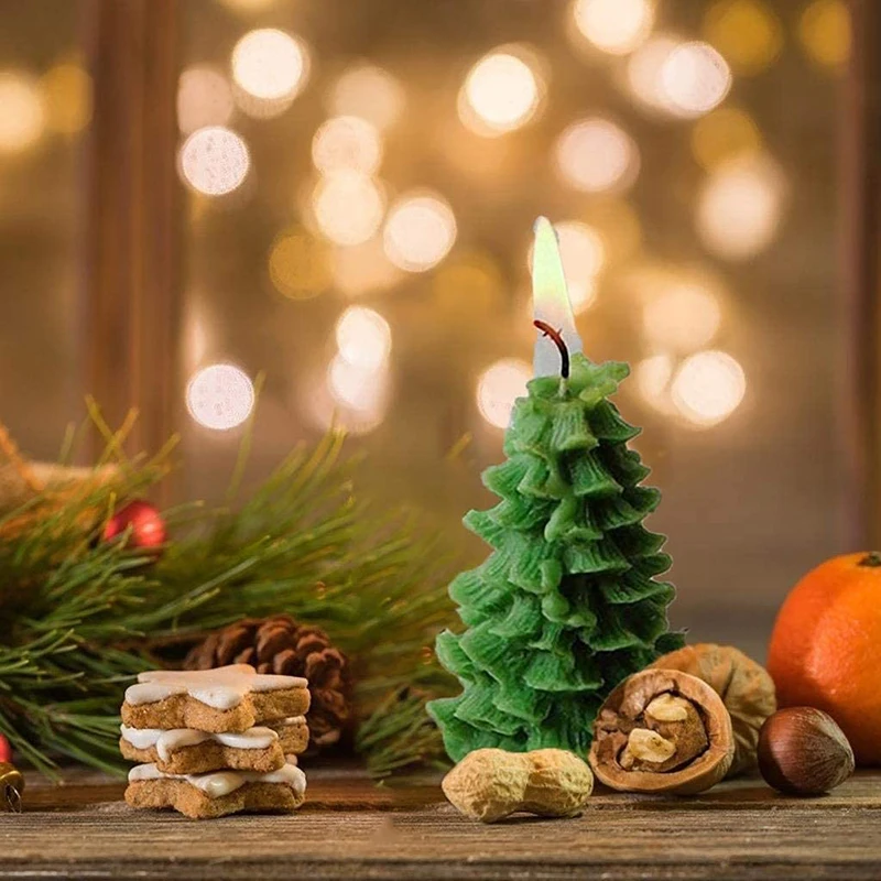 

3D Свеча на рождественскую елку, рождественские украшения, рождественский подарок, жаростойкая посуда, инструменты для торта, хлеба, украшен...