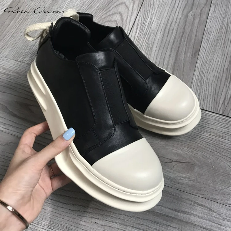 

High Street Brand RO Rric Owens Low Top Women Boots Men's Shoes Leather Sneaker Original Men Shoe Couple Casual Shoes Streetweer