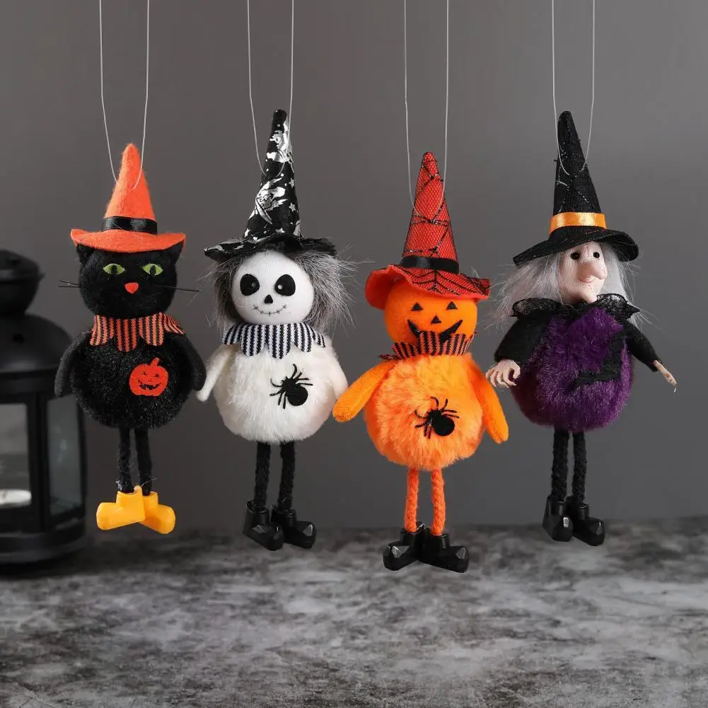 

Fine Workmanship Novelty Witch Black Cats Ghost Ornament Bright Color Ornament Vivid for Holiday