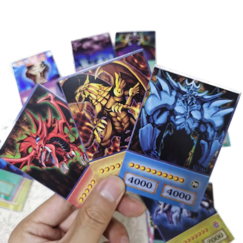 Yu-Gi-Oh 100 Different Anime Style Card Blue Eyes Dark Magician Exodia Obelisk Slifer Ra Yugioh DM Classic Proxy DIY | Игрушки и хобби