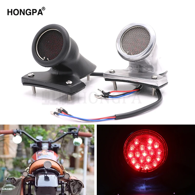 Светодиодный фонарь для мотоцикла красный задний тормозной Стоп-светильник