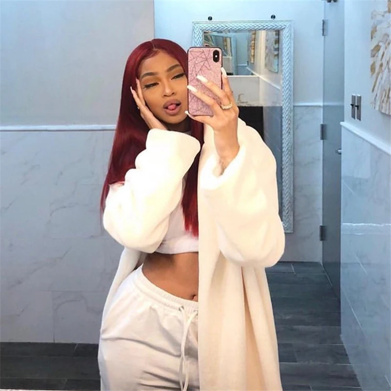 Куртка женская пушистая из искусственного меха Повседневная теплая Длинная