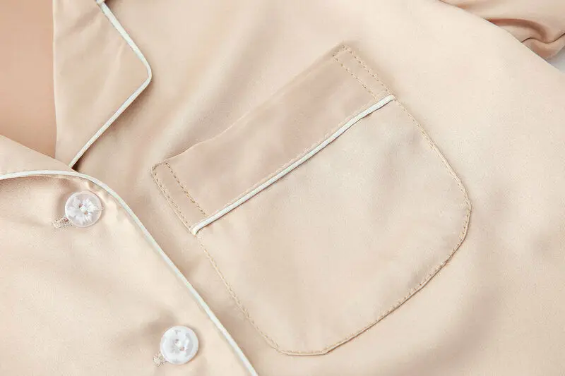 Kids Girls Boys Pajamas Set Silk Satin Pajamas Set Kids Suit Short Sleeve Sleepwear Nightwear Chlidren Pajamas Set