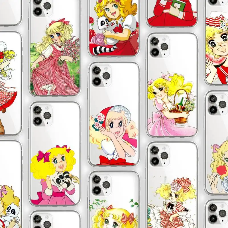 

Anime Manga Candy Phone Case Transparent for iPhone Samsung 11 12 6 7 8 9 30 Pro X Max XR Plus lite