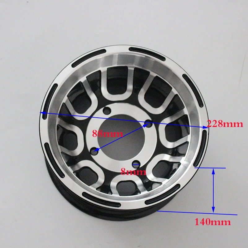 88mm Размер 8 дюймов подшипник ступицы колеса ATV Алюминиевые Диски Use19X7.00-8 шины 20x7-8 21x7-8 вакуумные шины для картинг четырехколесный мотоцикл - Цвет: 88mm