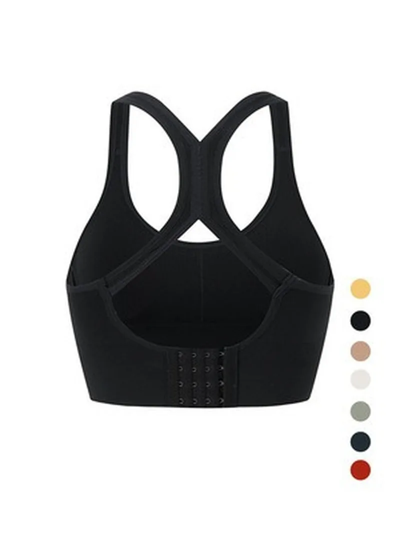 

Breathable Gather Fitness Bra Sports Underwear Women Shockproof Running Yoga Top Workout Cycling Yoga Bras Bermuda Adjustable