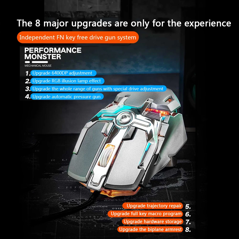 ZIYOULAN V15 профессиональная компьютерная игровая мышь USB Проводная эргономичная конструкция с подсветкой Макросъемка геймерская мышь для ПК ноутбука