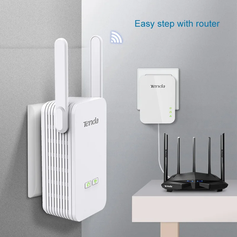 Tenda PH5 (PA3 + P3) 1000 Мбит/с AV1000 Wi Fi комплект линейки Gigabit Порты и разъёмы Беспроводной