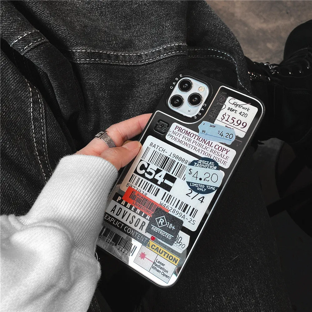 Зеркальный мягкий чехол для iPhone 6 7 8 plus 11 Pro Max X XS XR MAX12 | Мобильные телефоны и