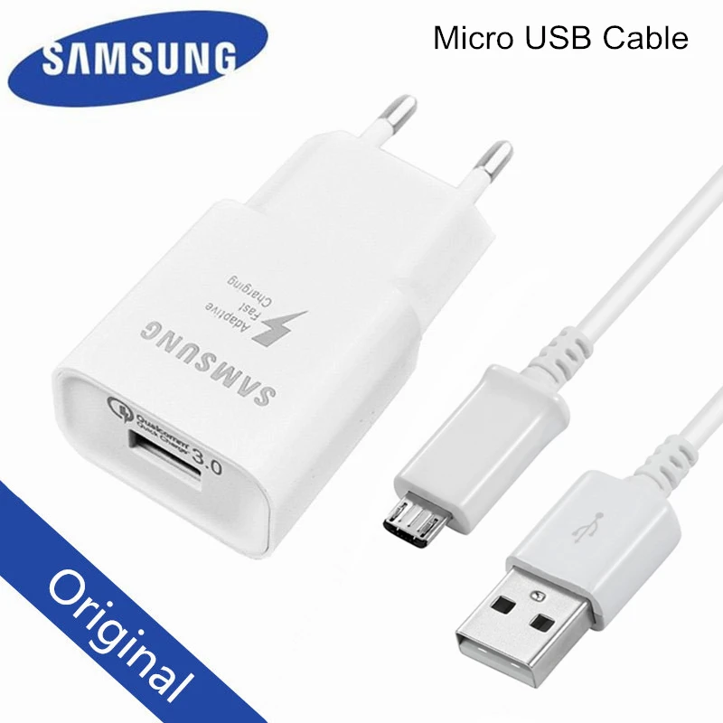 Оригинальное зарядное устройство Samsung QC 3 0 адаптер для быстрой зарядки Usb-кабель