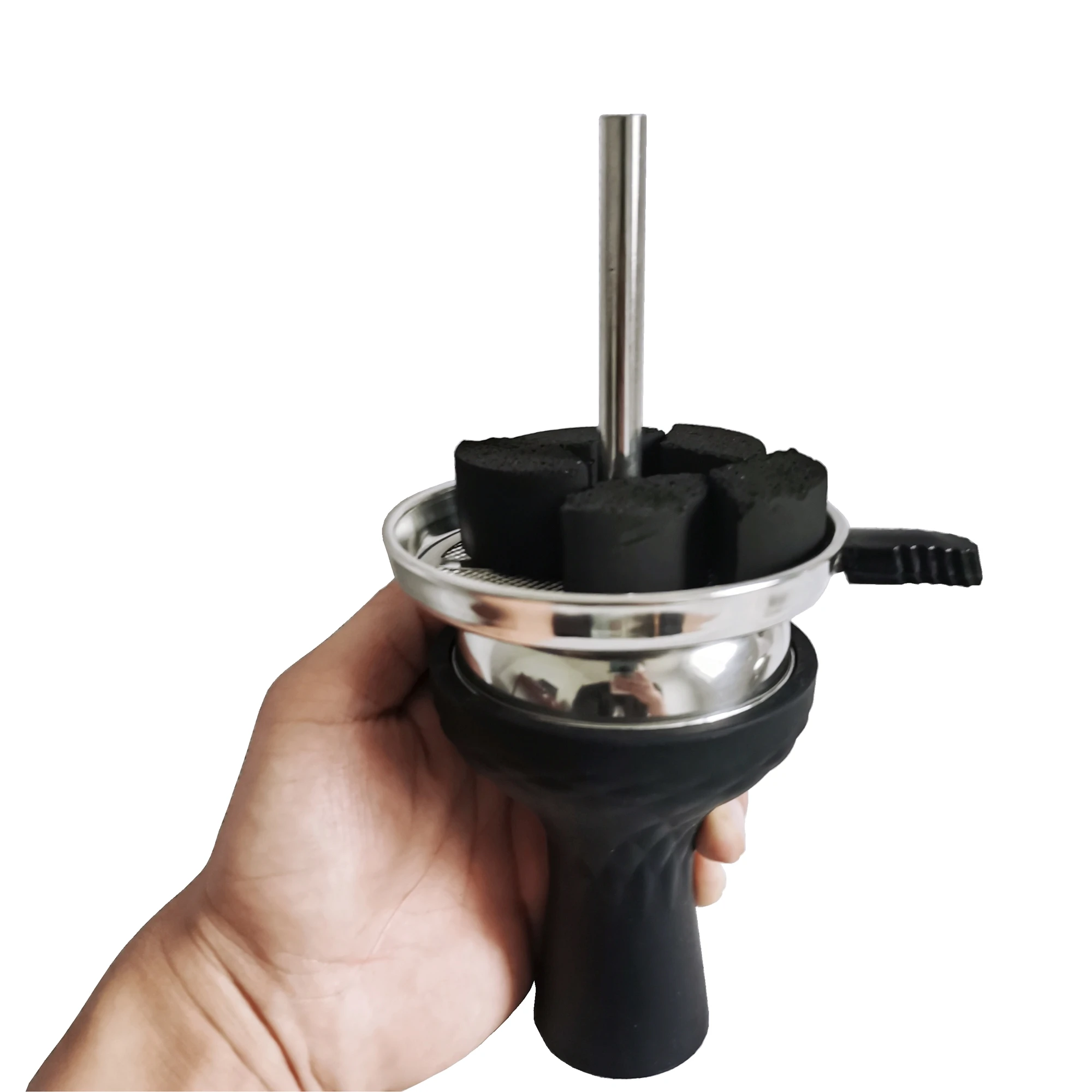 Творческий и удобный красный грязи Керамика пористый Phunnel чаша головка кальяна