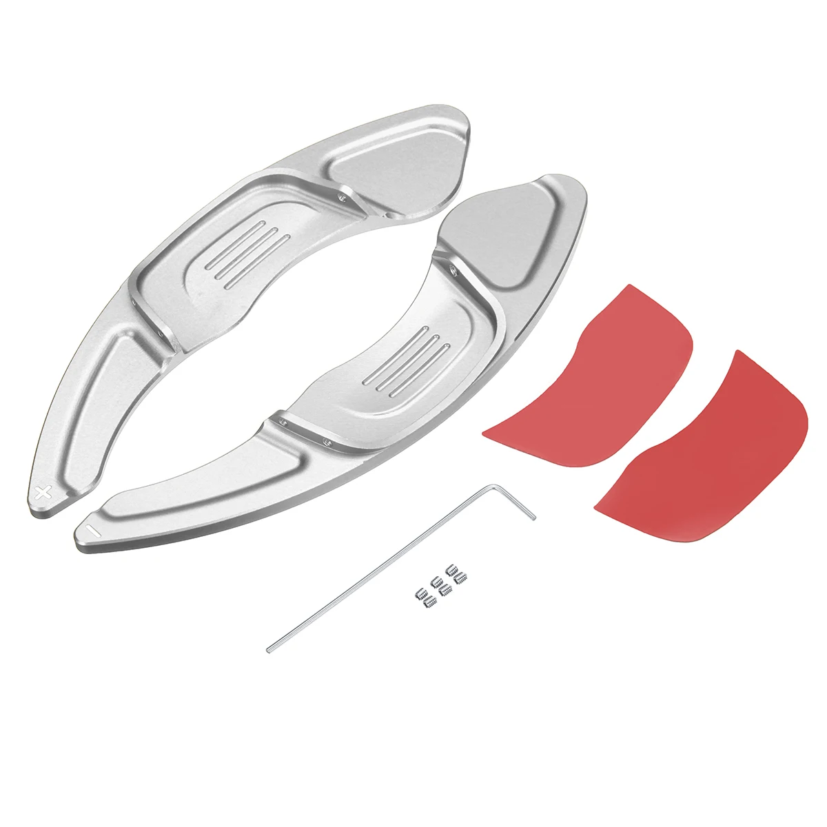 Новинка 1 пара автомобильный алюминиевый руль сдвиг весло накладка на коробку