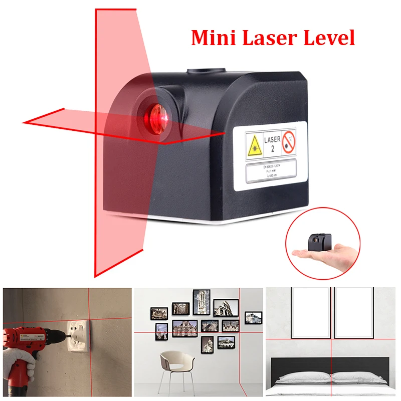 Лазерный уровень 2 красных зеленых горизонтальных и вертикальных лазерных