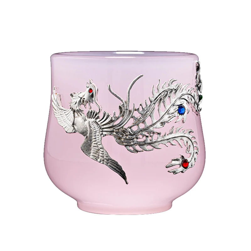 Миска для чая Hibiscus 70 мл серебряная чашка роскошная чайная посуда китайский