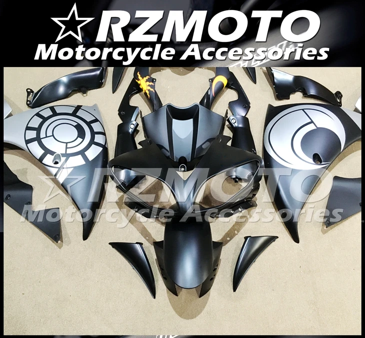

4 Gifts Injection mold New ABS Full Fairing kits fit for Yamaha YZF R1 2009 2010 2011 Bodywork set custom Black Silver matte