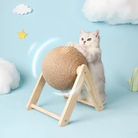 cat scratching ball toy kitten sisal rope board grinding paws pet scratcher wear resistant interactive play furniture supplies