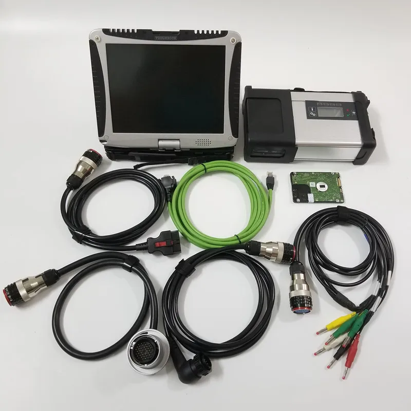 MB Star C5 SD Подключение C5 с новейшим программным обеспечением,12 hdd или ssd диагностический инструмент с toughbook CF19 4g ноутбук для автомобилей mb
