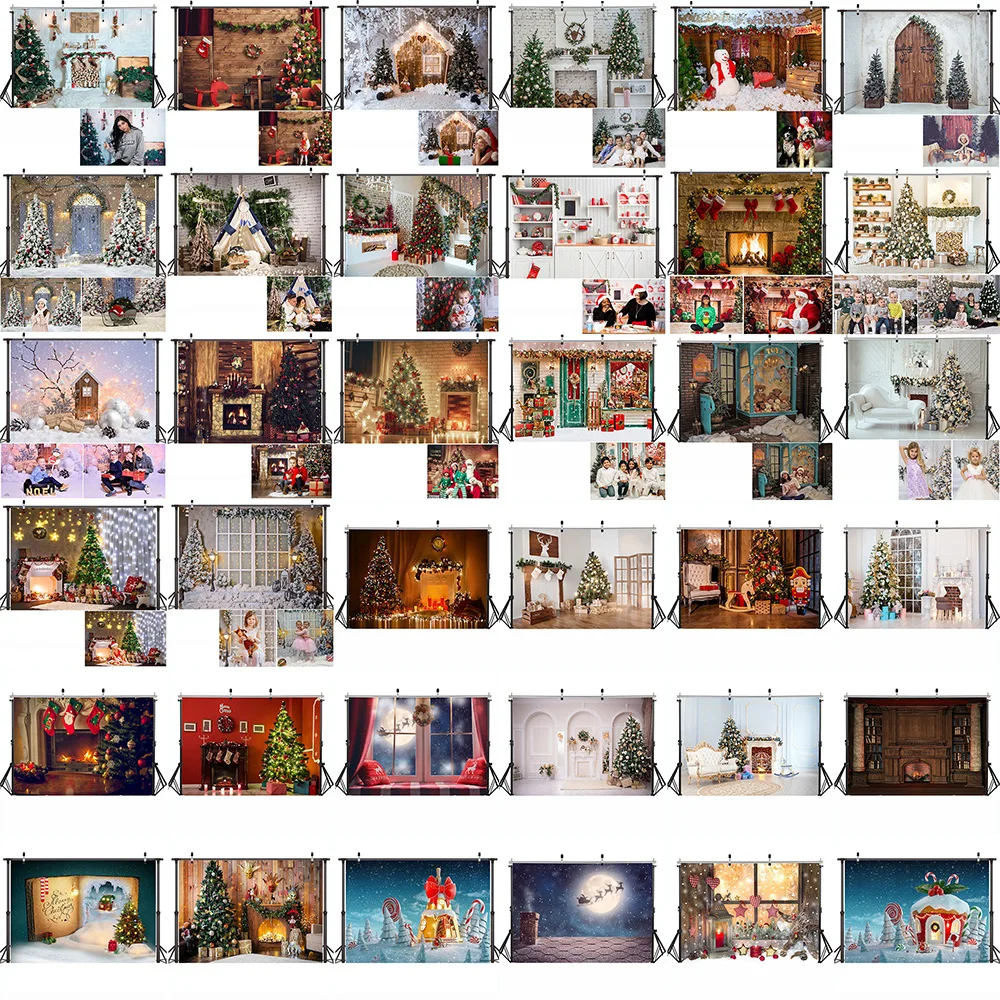 

Рождественский фон для фотосъемки зимний фон для семейной вечеринки украшения Снежная сцена камин Рождественские елки фотосъемка