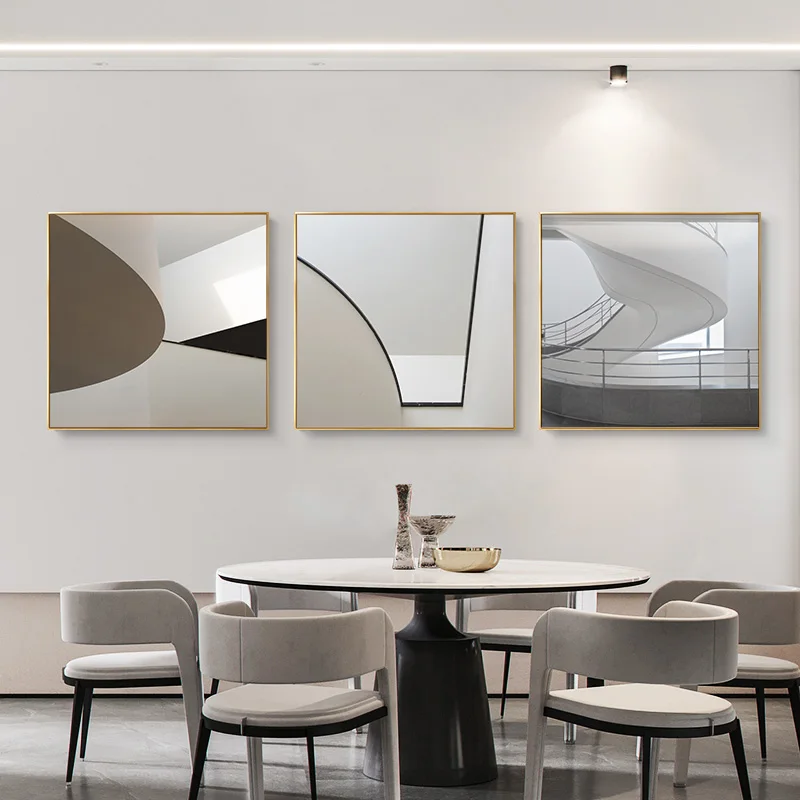 Современная архитектурная живопись на холсте модная космическая Настенная