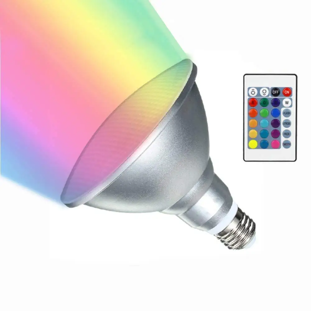 HiMISS 10W 20W Par30 Par38 LED RGB Spotlight Bulb Outdoors Water-Resistant Color Changing Remote Control Magic | Освещение