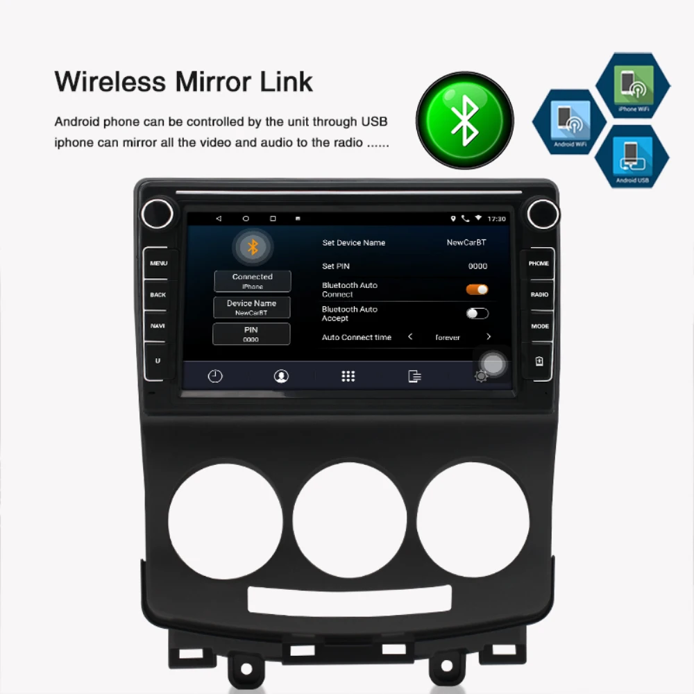 ISINBOX 8-дюймовый Android 10 0 автомобильная навигация подходит для 2008 ~ 2010 Mazda 5 плеер