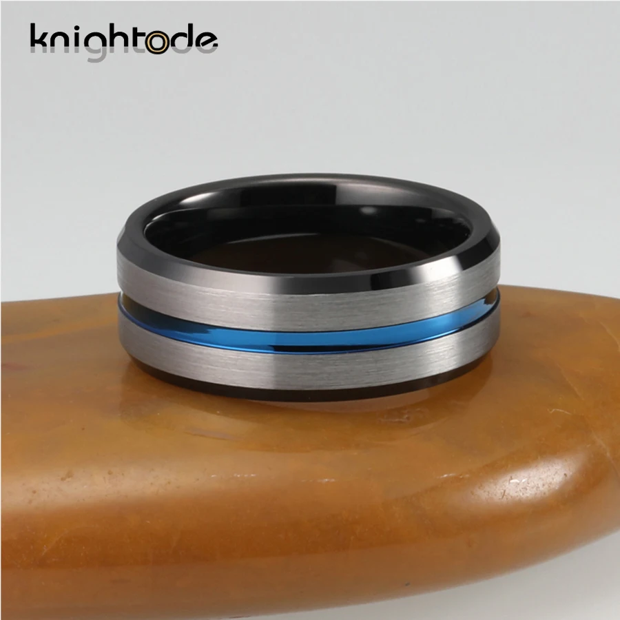 Кольцо из карбида вольфрама для мужчин и женщин обручальные кольца со скошенными