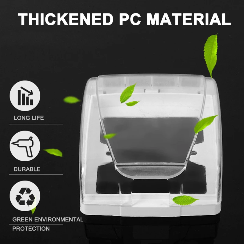Plastic Switch Waterproof Cover Box Wall Light Socket Doorbell Flip Bathroom Kitchen Dustproof Protective Covers | Дом и сад