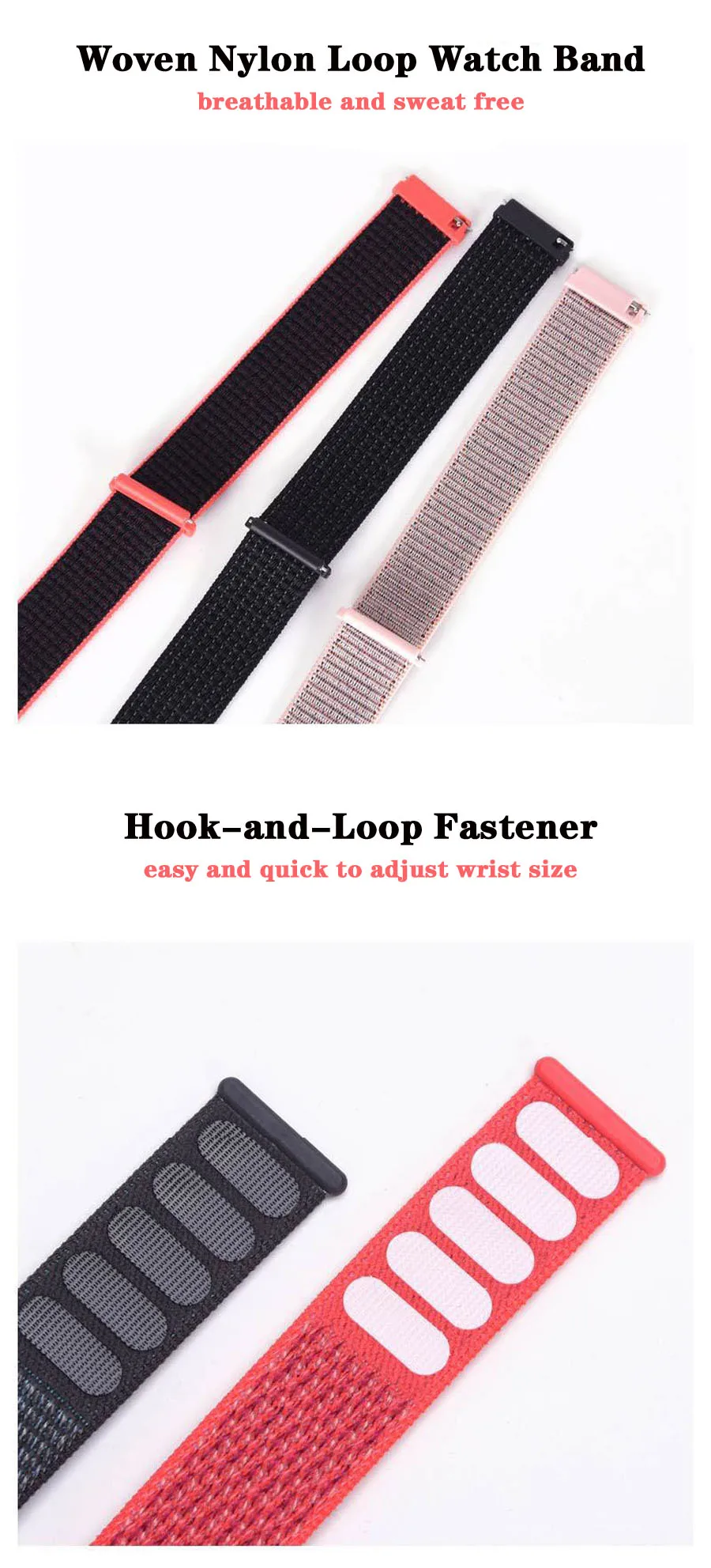 Нейлоновая петля ремешок для Amazfit GTS спортивный тканый браслет ремешок для Huami Amazfit Bip/GTR 42 мм аксессуары для Amazfit Bip ремень