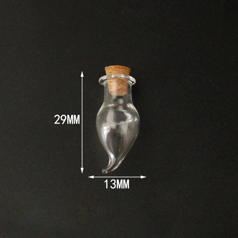 Fang-Cork 5 шт. пробковая пробка маленькая пустая стеклянная бутылка Крошечные стеклянные баночки с пробкой декоративные стеклянные баночки - Окраска металла: Fang-Cork