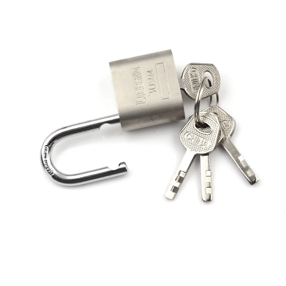 Практичный Золотой Серебряный тон с 3 ключами шкаф для багажа безопасности