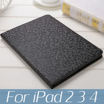 Для iPad 10,2 чехол 7th поколения планшет в виде ракушки для iPad mini iPad 9,7 5th 6th Air 1 2 iPad mini 5 4, 2, 3, ремешок из искусственной кожи Smart Cover - Цвет: black for iPad 234