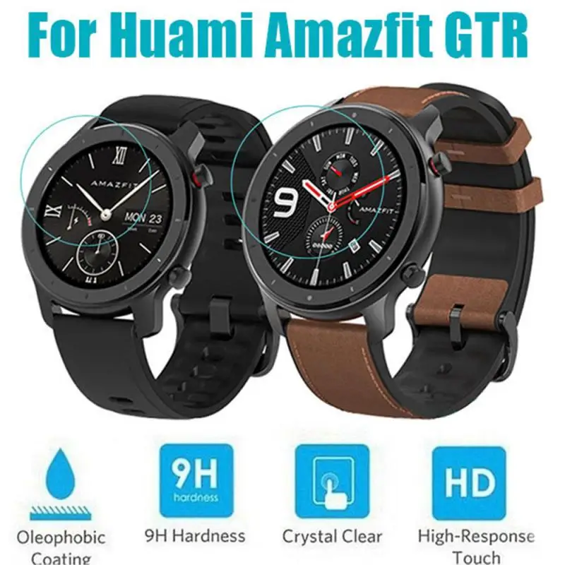 Прозрачная защитная пленка из закаленного стекла для смарт часов AMAZFIT GTR HD