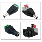 Разъем постоянного тока, 550100 шт., бесплатная доставка, для светодиодной ленты, Бесплатная сварка, адаптер светодиодной ленты, штекер или гнездо